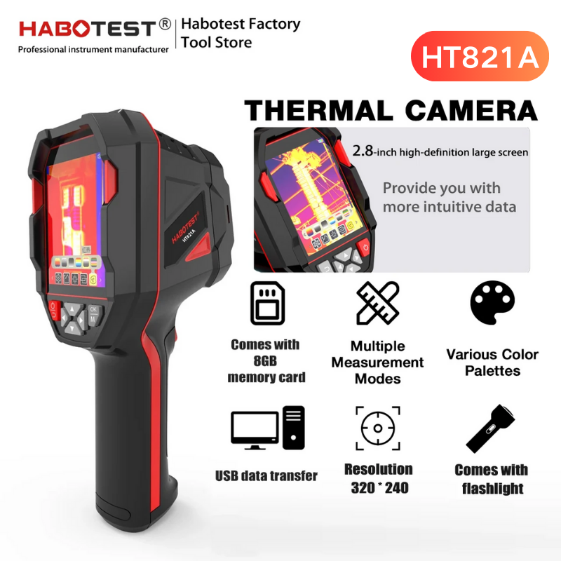 Thermal Imaging Camera Pcb Repair - กล้องถ่ายภาพความร้อนแบบชาร์จไฟได้ HABOTEST HT821A -20 ℃ ~550