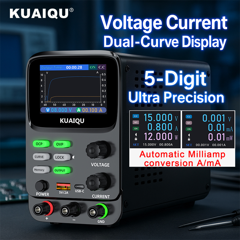 High Precision Dc Power Supply 30V 10A - KUAIQU แหล่งจ่ายไฟปรับความแม่นยำสูง 5 ตัวเลข 30V 10A