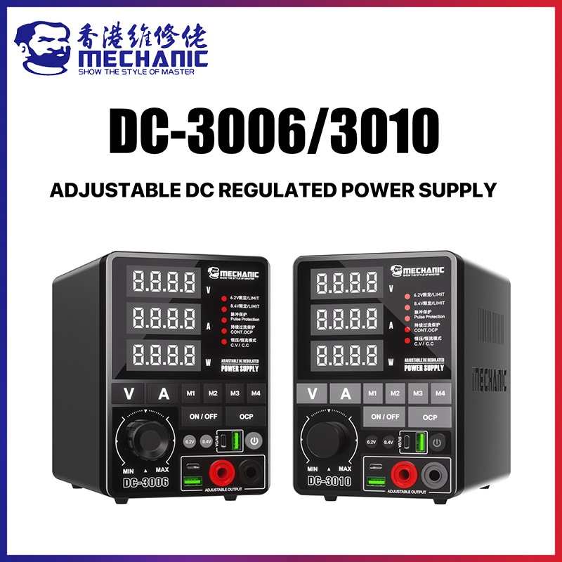 High Precision Dc Power Supply 30V 10A - MECHANIC DC-30 Series เครื่องจ่ายไฟ DC แบบตั้งโต๊ะปรับค่าได้