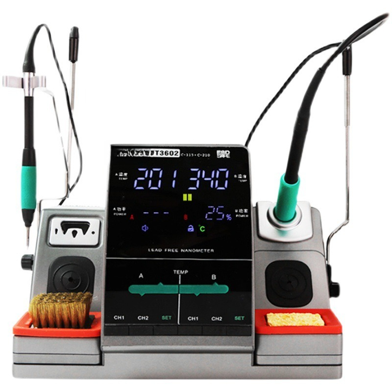 C115 Nano Soldering Iron Station - โต๊ะเชื่อมนาโน Speed T3602 พร้อมหัวแร้งบัดกรี C210 หัวแร้งไฟฟ้าแบบสองสถานี