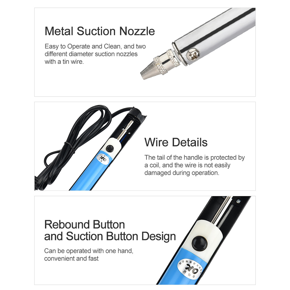 AC 110 V/220 V ไฟฟ้าดีบุกดูด S - Desoldering Pump Electric Vacuum Station บทวิจารณ์และราคา