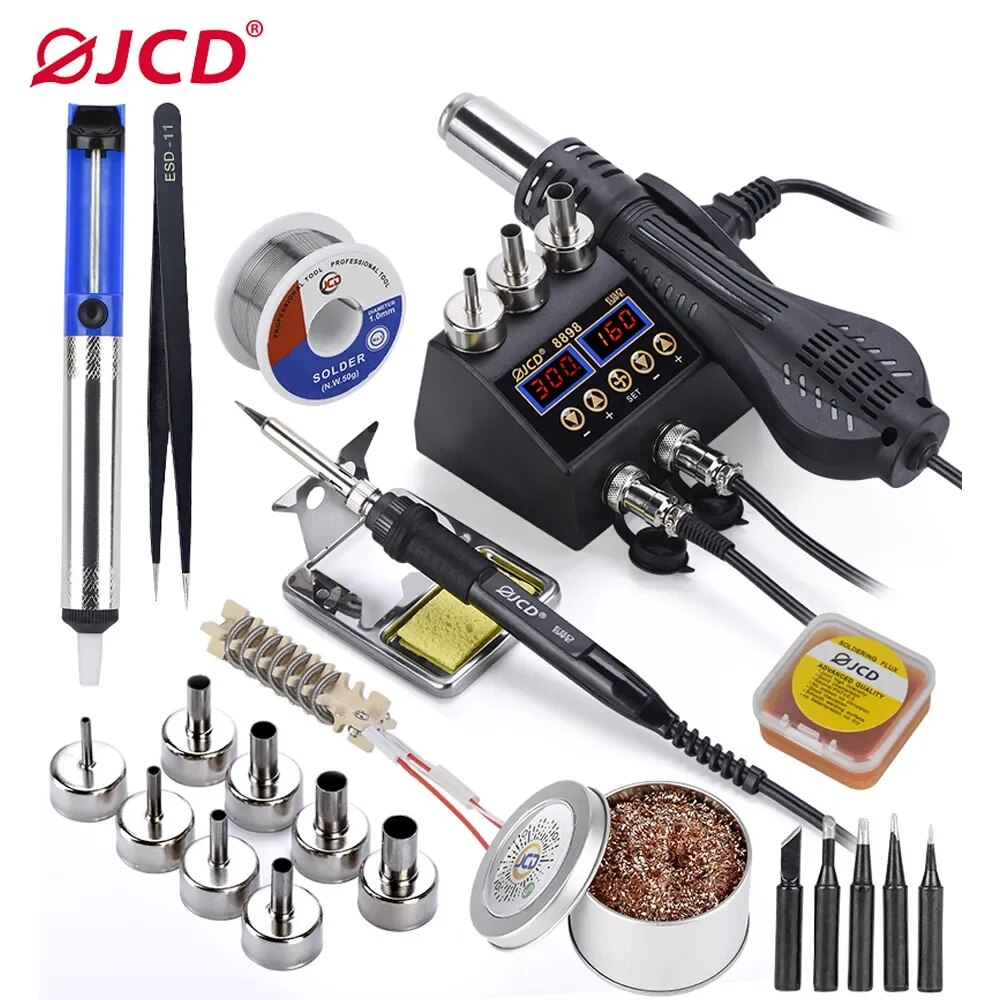 JCD 2 in 1 750W สถานีบัดกรี LC - 2 In 1 Soldering Rework Station 750W บทวิจารณ์และราคา