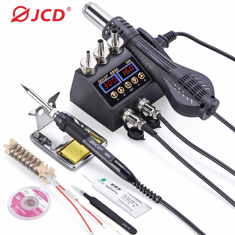 Jcd อุปกรณ์เชื่อมสายไฟ750W เคร - 2 In 1 Soldering Rework Station 750W บทวิจารณ์และราคา
