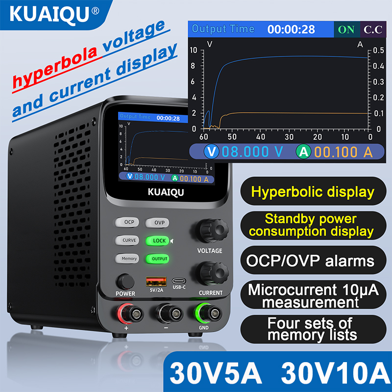 KUAIQU แหล่งจ่ายไฟปรับความแม่น - High Precision Dc Power Supply 30V 10A บทวิจารณ์และราคา