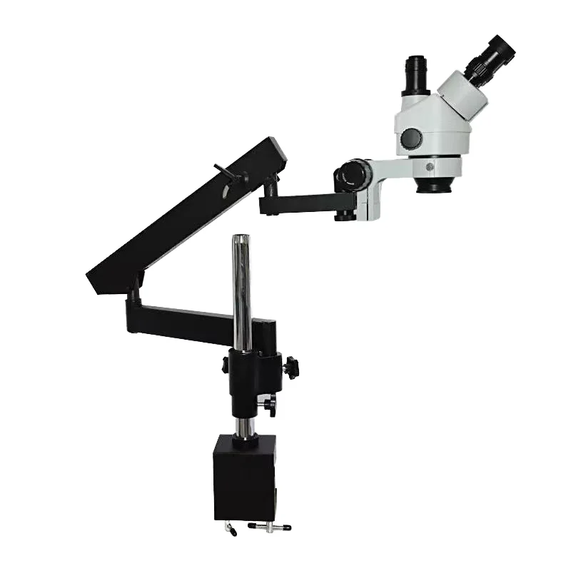 กล้องจุลทรรศน์สเตอริโอแบบสามตา - Articulating Arm Boom Stand Microscope บทวิจารณ์และราคา