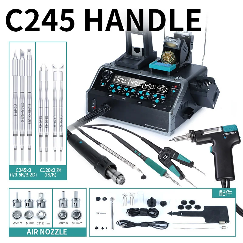 สถานีถอดบัดกรี 5-in-1 พร้อมหัว - C210 Precision Soldering Station บทวิจารณ์และราคา