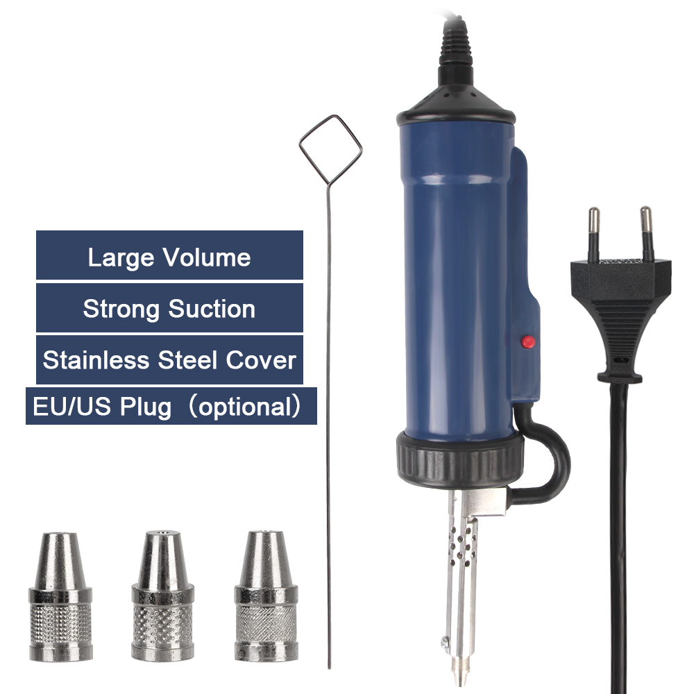 ดีบุก Sucker สูญญากาศ 3 หัวดูด - Desoldering Pump Electric Vacuum Station บทวิจารณ์และราคา