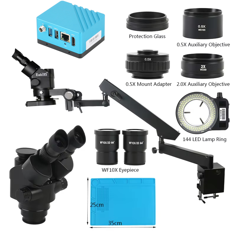 UHD 4K IMX334 HDMIวิดีโอดิจิตอ - Simul-Focal Industrial Microscope 4K Hdmi บทวิจารณ์และราคา