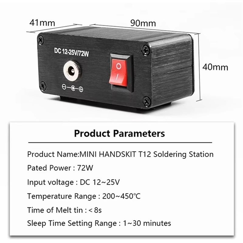 AB11-T12 สำหรับงานซ่อมแซมภายใน - T12 Soldering Station Oled บทวิจารณ์และราคา