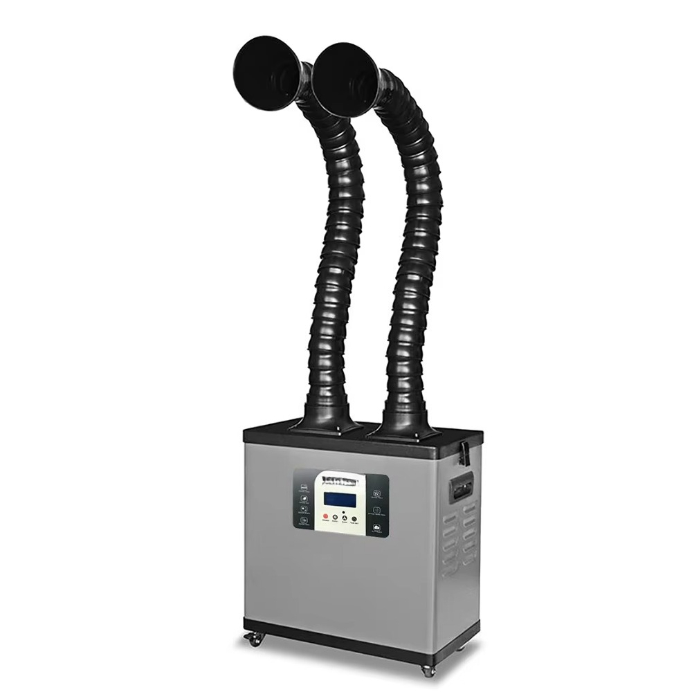 เครื่องดูดควันแบบพกพา C200Y กำ - Fume Extractor Soldering Dual Arm บทวิจารณ์และราคา