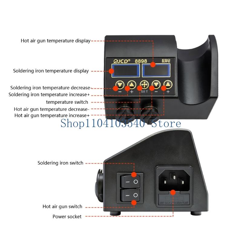 02DC 750W สถานีบัดกรี 2 IN 1 H - 2 In 1 Soldering Rework Station 750W บทวิจารณ์และราคา