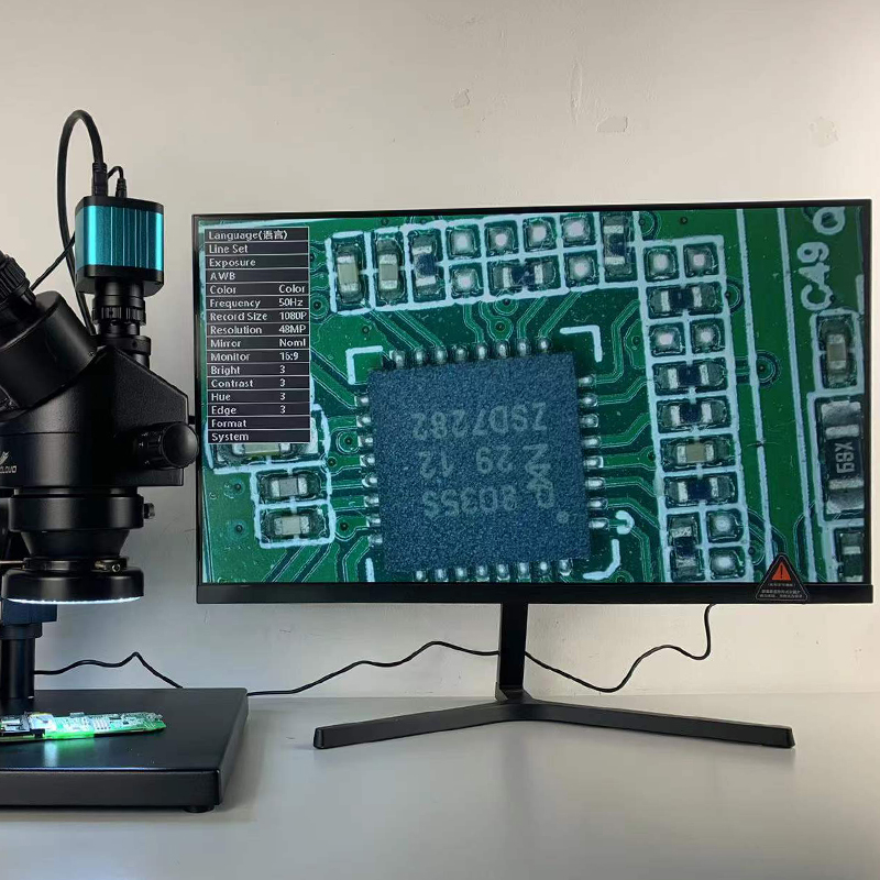 Simul-Focal 7X-45X ต่อเนื่องซู - Trinocular Stereo Microscope 7X-45X บทวิจารณ์และราคา