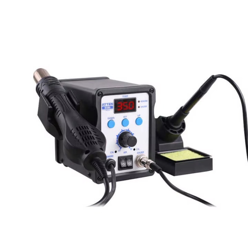 สถานีบัดกรีลมร้อน ATTEN AT8586 - 2 In 1 Soldering Rework Station 750W บทวิจารณ์และราคา
