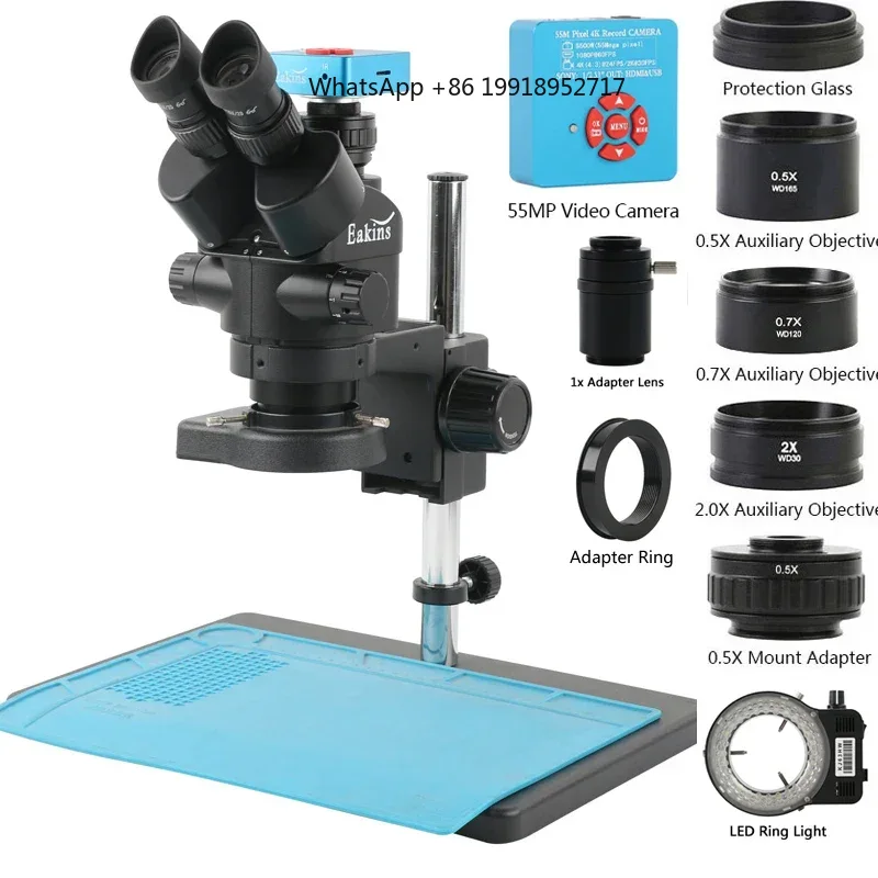ชุดกล้องจุลทรรศน์สเตอริโอสามตา - Simul-Focal Industrial Microscope 4K Hdmi บทวิจารณ์และราคา