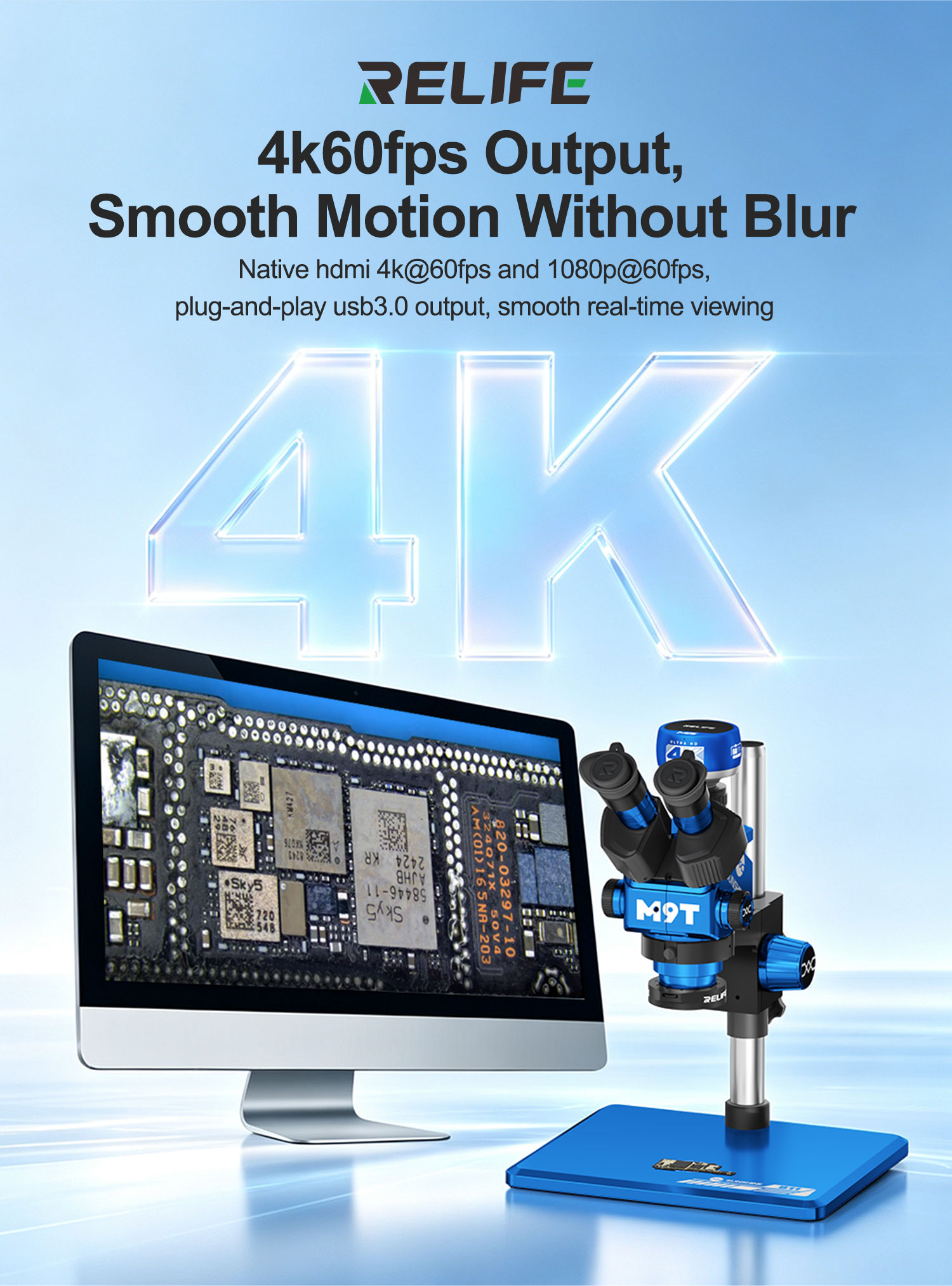 กล้องไมโครสโคป RELIFE MC5 4K 6 - 4K Microscope Camera Sony Sensor บทวิจารณ์และราคา
