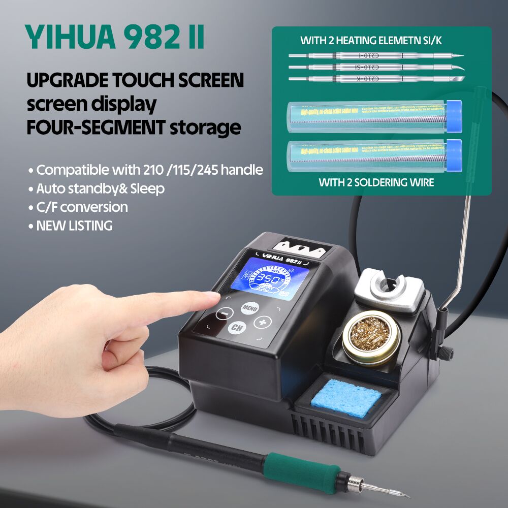 YIHUA 982-II หน้าจอสัมผัส C245 - C210 Precision Soldering Station บทวิจารณ์และราคา