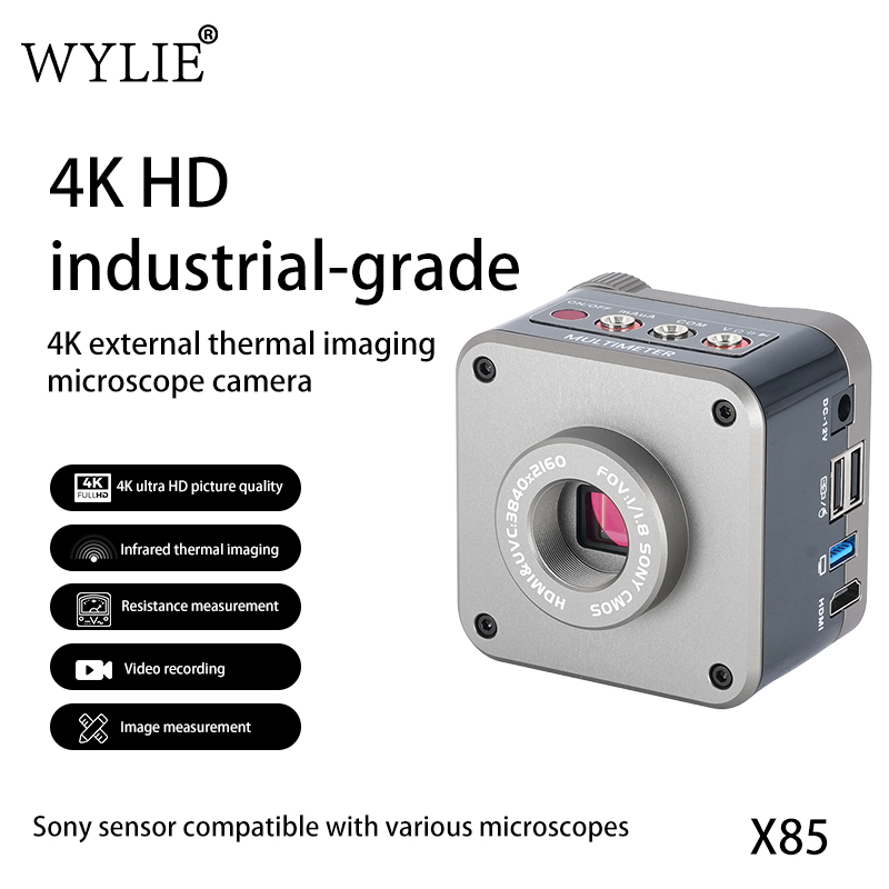 กล้องไมโครสโคปอุตสาหกรรม WYLIE - 4K Microscope Camera Sony Sensor บทวิจารณ์และราคา