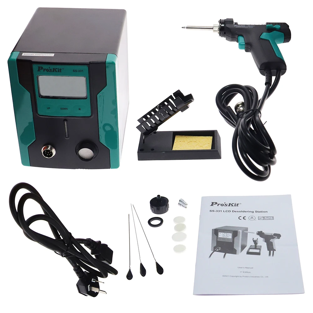 สถานีบัดกรีดิจิตอล LCD รุ่น SS - Desoldering Pump Electric Vacuum Station บทวิจารณ์และราคา