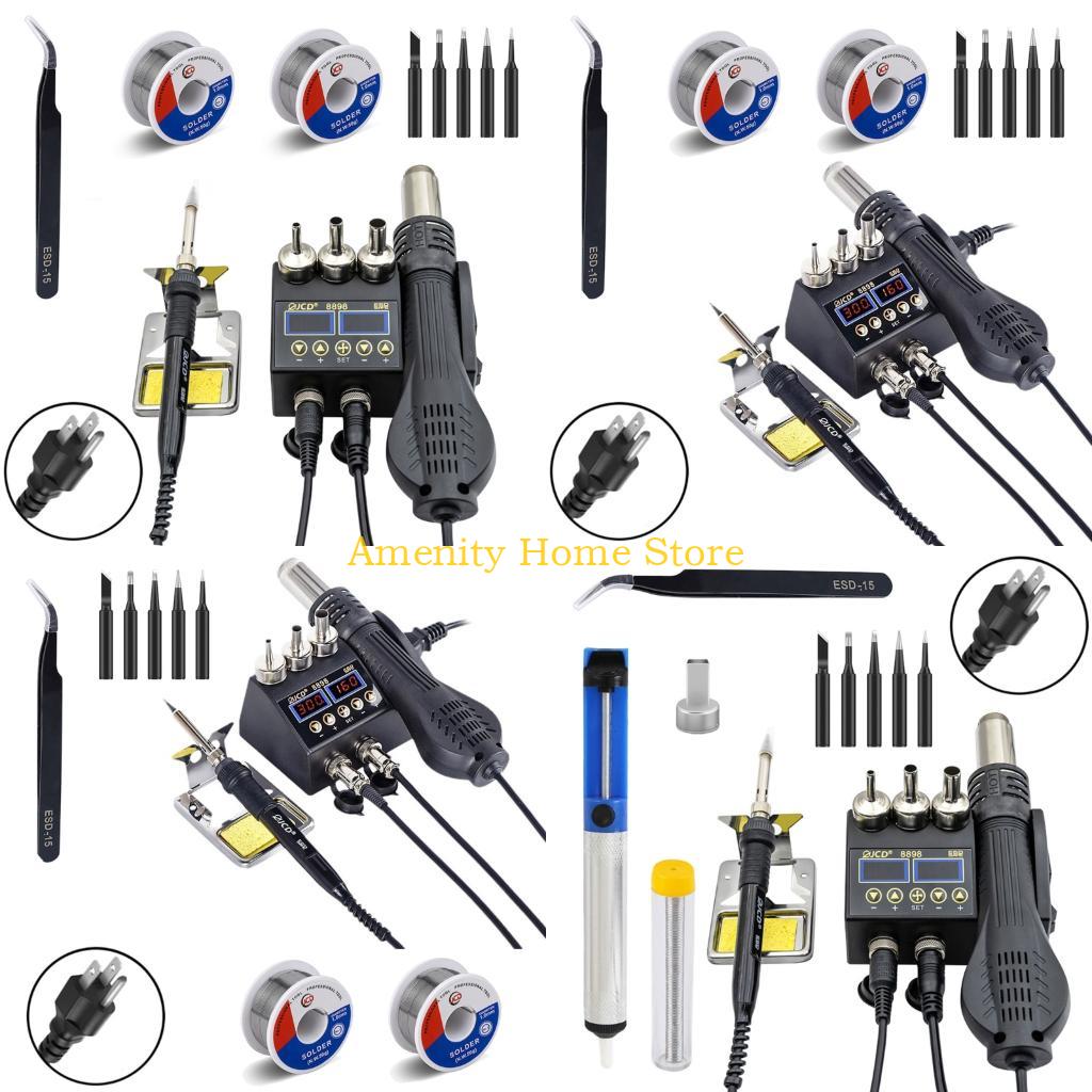 F26C 2 In 1 การประสาน เตารีดอา - 2 In 1 Soldering Rework Station 750W บทวิจารณ์และราคา