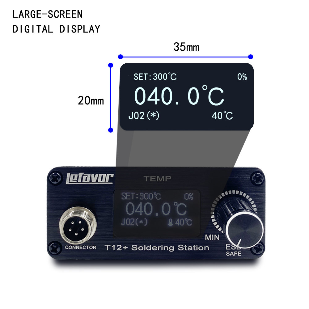 T12 + สถานีบัดกรีหัวแร้ง 1.3 น - T12 Soldering Station Oled บทวิจารณ์และราคา